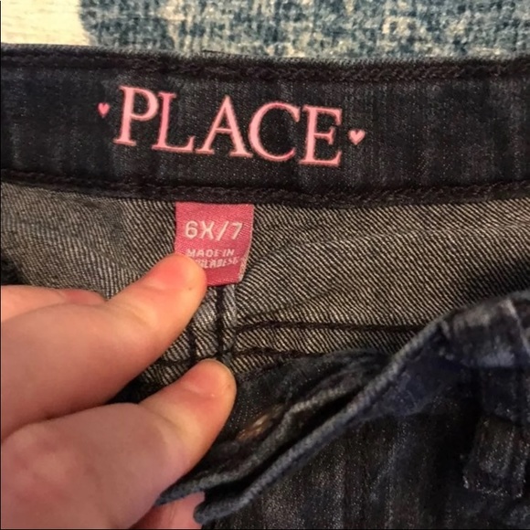 Girls 6/6X Denim Dark Blue Wash Bermuda Shorts. - Picture 2 of 2